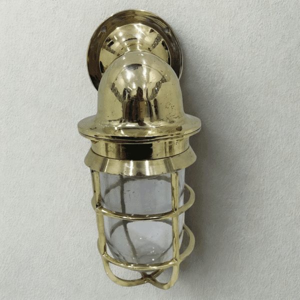 Nautical Ship Sconce Solid Brass Wall Swan Passageway Bulkhead Light