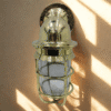 Nautical Ship Sconce Solid Brass Wall Swan Passageway Bulkhead Light