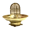 Nautical Ship Marine Brass Bulkhead Ceiling Light Fixture – Shade & Junction Box