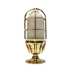Nautical Antique Solid Brass Bulkhead Light with Frosted Glass Marine Wall Mount