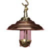 Nautical Vintage Style Hanging Bulkhead Brass & Copper Shade Light
