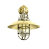 Nautical Marine Aluminum & brass Passageway Ship Bulkhead Light With Shade 2 pieces