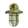 Nautical Style Brass Wall Sconce Bulkhead Light with Aluminum Shade 2 pieces