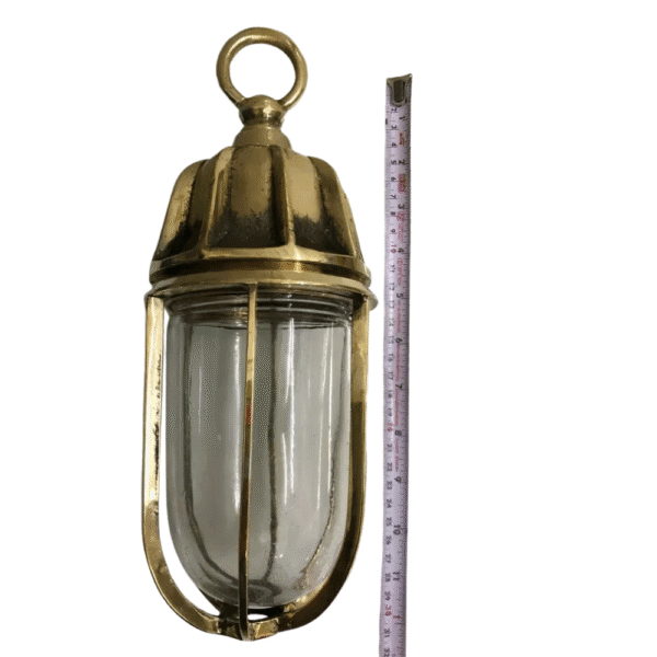 Nautical Marine Antique Bulkhead Ceiling Brass Hanging New Light with Shade
