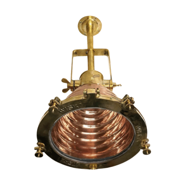 Nautical Marine Copper And Brass Ship Hanging Cargo Pendant Spot Light