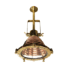 Nautical Marine Copper And Brass Ship Hanging Cargo Pendant Spot Light