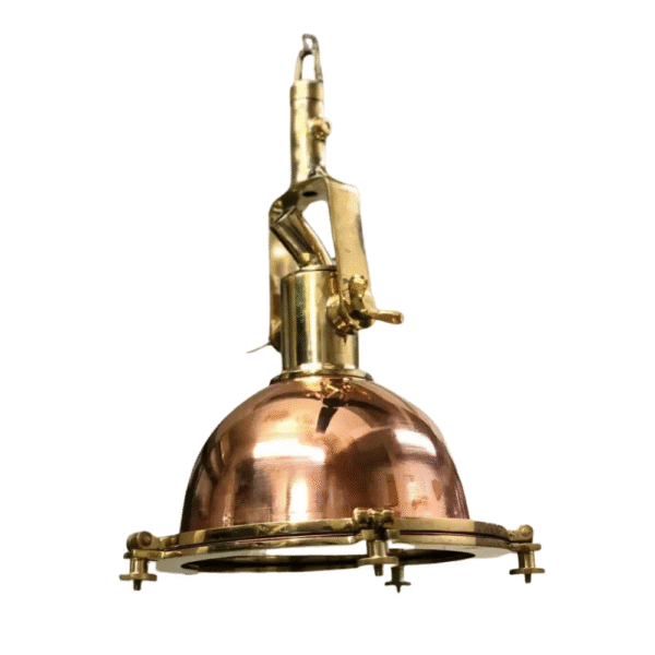 Nautical Marine Copper & Brass Ship Hanging Cargo Pendant Spot Light