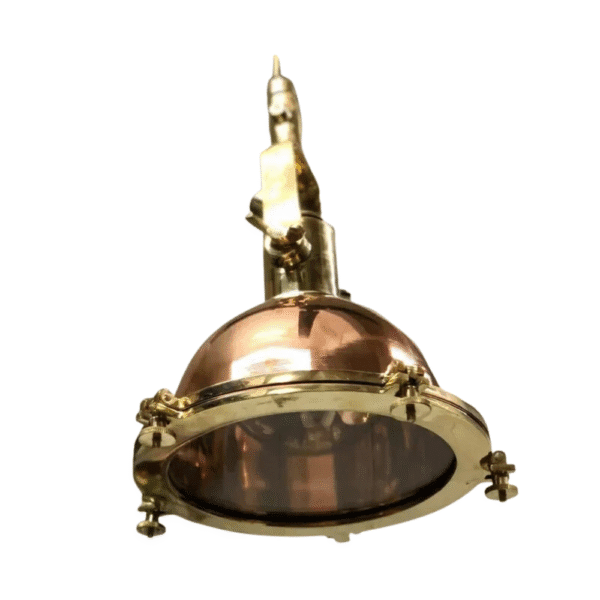 Nautical Marine Copper & Brass Ship Hanging Cargo Pendant Spot Light