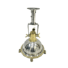 Nautical Vintage Style Spot Cargo Pendant Light – Aluminum & Brass Ceiling Light
