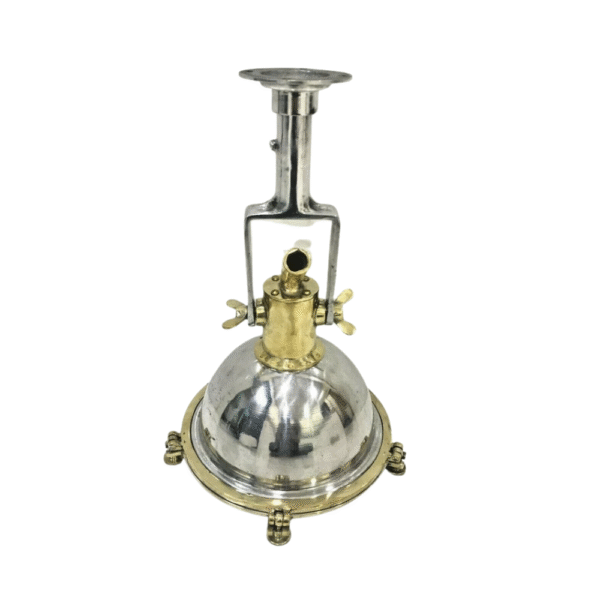 Nautical Vintage Style Spot Cargo Pendant Light – Aluminum & Brass Ceiling Light
