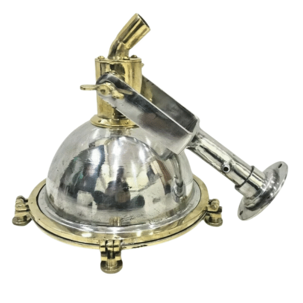 Nautical Vintage Style Spot Cargo Pendant Light – Aluminum & Brass Ceiling Light