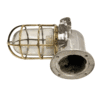 Nautical Naval Patt Aluminium Passageway Wall Light With Brass Cage 2 pieces