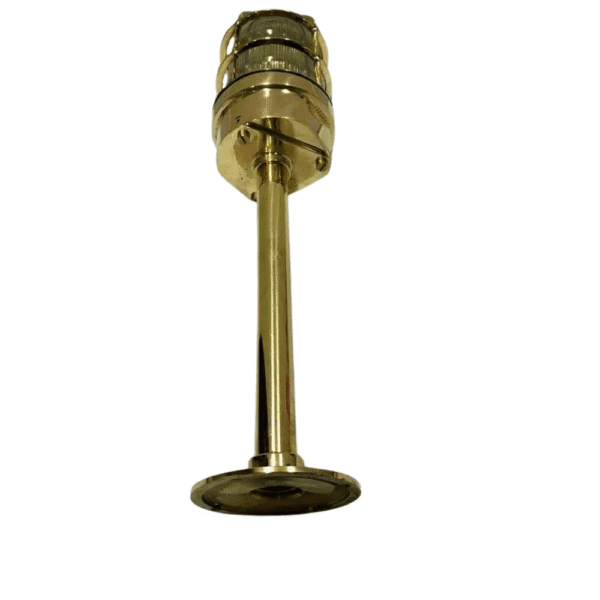 Solid Brass Nautical Ceiling Pendant Light – Vintage Marine Industrial Cage Light Fixture for Home & Commercial Decor