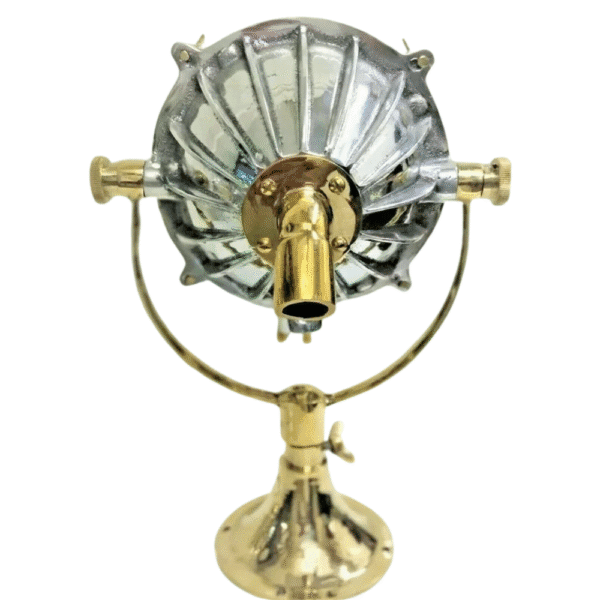 NAUTICAL VINTAGE STYLE SEARCH CARGO SPOT ALUMINIUM & BRASS ANTIQUE LIGHT