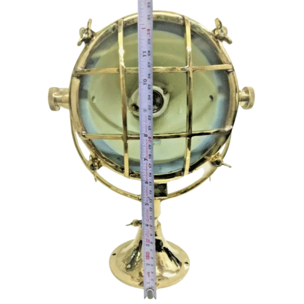 NAUTICAL VINTAGE STYLE SEARCH CARGO SPOT ALUMINIUM & BRASS ANTIQUE LIGHT