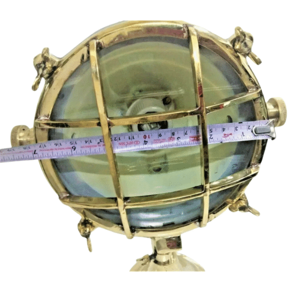 NAUTICAL VINTAGE STYLE SEARCH CARGO SPOT ALUMINIUM & BRASS ANTIQUE LIGHT