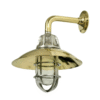 Nautical Marine Aluminum & brass Passageway Ship Bulkhead Light With Shade 2 pieces