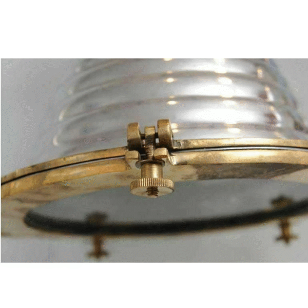 Nautical Aluminium & Brass Smooth Cargo Wiska Ceiling Pendant Spot Light