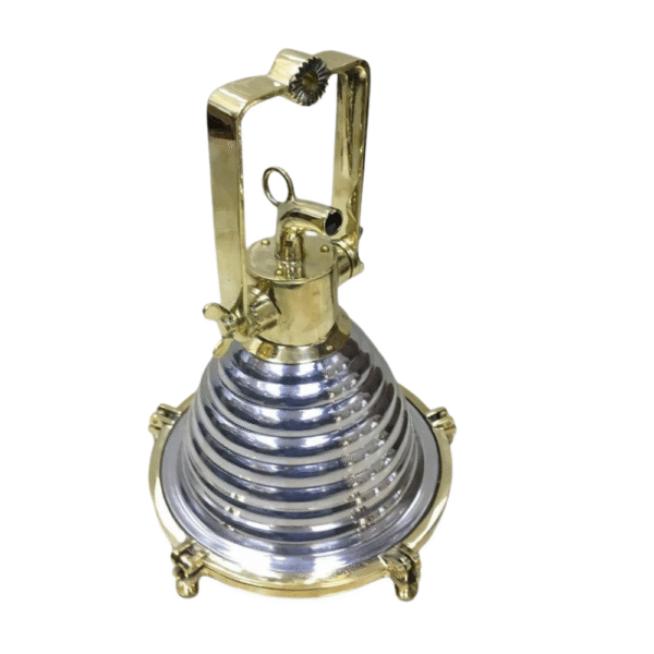 Nautical Aluminium & Brass Smooth Cargo Wiska Ceiling Pendant Spot Light