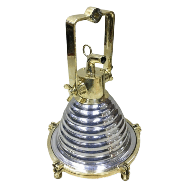 Nautical Aluminium & Brass Smooth Cargo Wiska Ceiling Pendant Spot Light