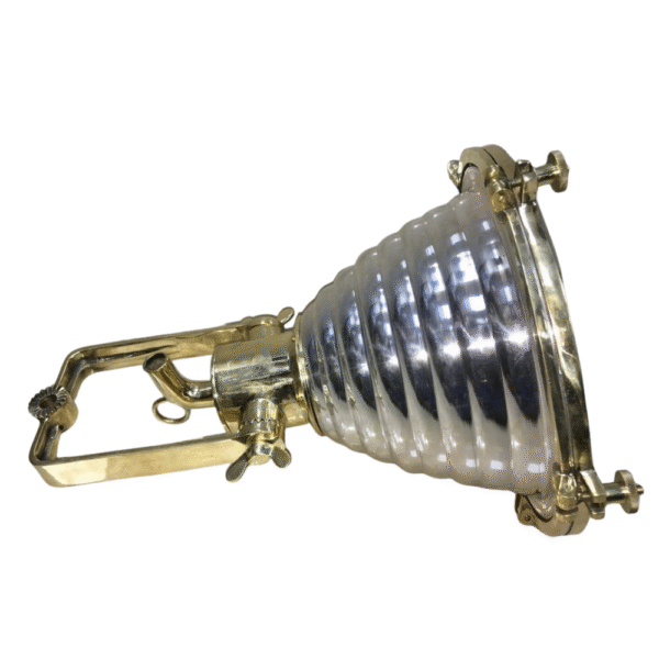 Nautical Aluminium & Brass Smooth Cargo Wiska Ceiling Pendant Spot Light