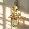 Nautical Marine Bulkhead Brass Wall Passageway Ship Light & Copper Shade