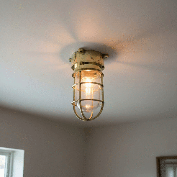 Marine Brass Solid Nautical Ship Mount Bulkhead Passageway Light