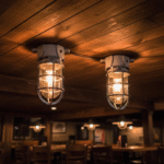 Nautical Marine Vintage Style Aluminum Ship Bulkhead Passageway Light 2 pieces