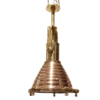 Nautical Marine Copper And Brass Ship Hanging Cargo Pendant Spot Light