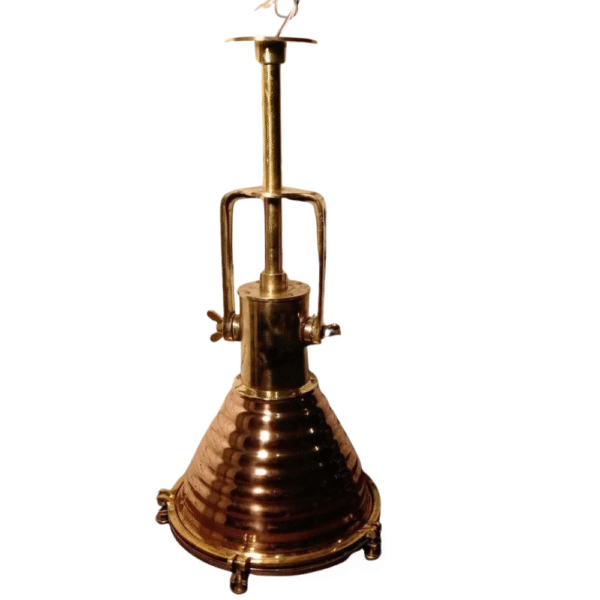 Nautical Marine Copper And Brass Ship Hanging Cargo Pendant Spot Light