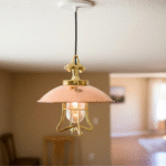 Nautical Vintage Style Hanging Bulkhead Brass & Copper Shade New Light
