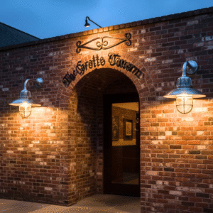 Nautical Marine Solid Aluminum Passageway Swan Ship light with Shade 2 pieces