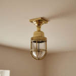 Maritime Post Mounted Brass Bulkhead Ceiling Nautical Light