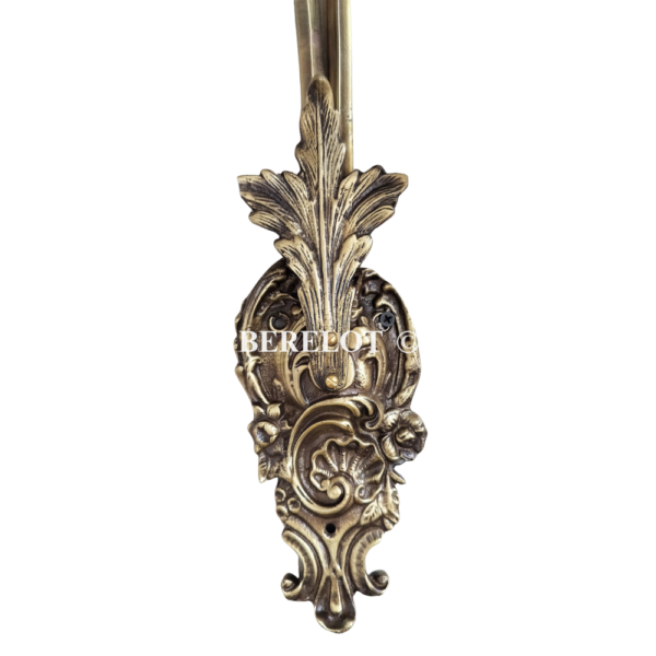 Antique Brass Double Wall Sconce with Cut Glass Shades | Vintage Ornate Twin Arm Lamp