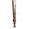 Pair of Antique Brass Mashaal Wall Lamps with Frosted Flame Glass Shades | Vintage Heritage Sconces