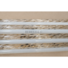 Art Deco Brass Wall Sconce with Twisted & Milk Glass Tubes | Vertical Wall Light Fixture