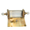Vintage Brass Wall Lights with Clear Glass & Glass Ball Finials | Pair of Art Deco Sconces